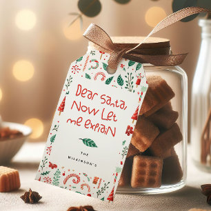 Funny Dear Santa Cute Christmas  Gift Tags