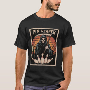 Funny Death Bowling Grim Reaper Bowler Gifts Men O T-Shirt