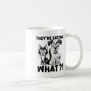 Funny Debate 2024 Pets Dog Cat They're Eating What Coffee Mug
