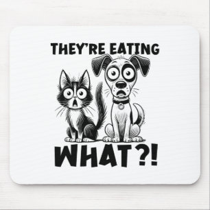 Funny Debate 2024 Pets Dog Cat They're Eating What Mouse Mat