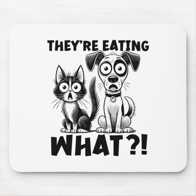 Funny Debate 2024 Pets Dog Cat They're Eating What Mouse Mat (Front)