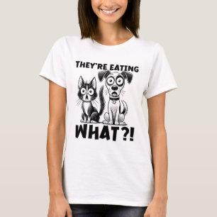 Funny Debate 2024 Pets Dog Cat They're Eating What T-Shirt