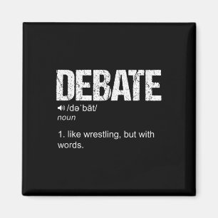 Funny Debate Team Discussion Discourse War Of Word Magnet