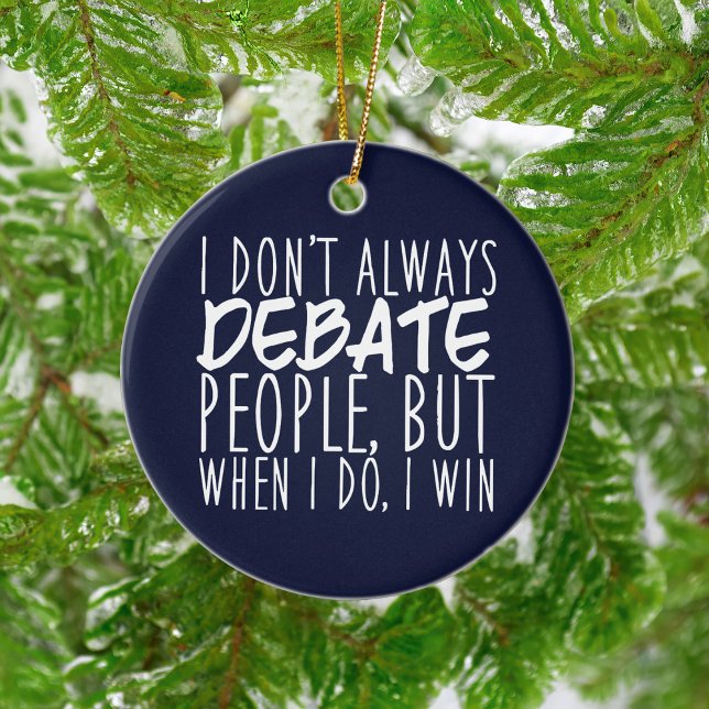Funny Debate Team Winner Ceramic Tree Decoration (Creator Uploaded)