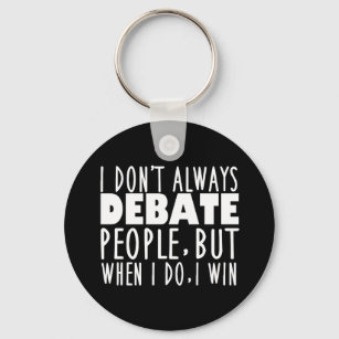 Funny Debate Team Winner Key Ring