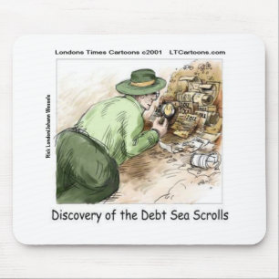 Funny Debt Sea Scrolls Mouse Mat