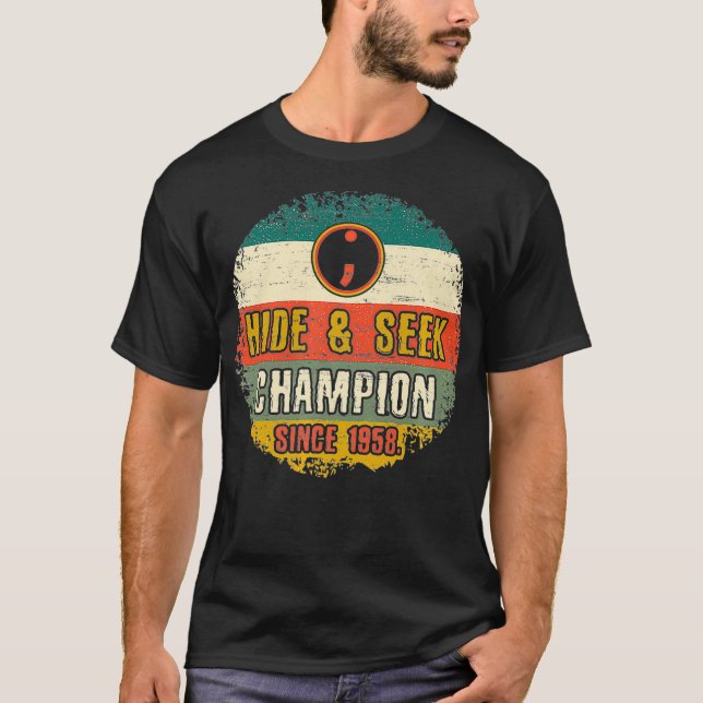 Funny Debugging Hide And Seek Champion Coding T-Shirt (Front)