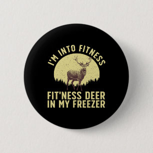 Funny Deer Hunting Art For Men Women Wildlife Hunt 6 Cm Round Badge