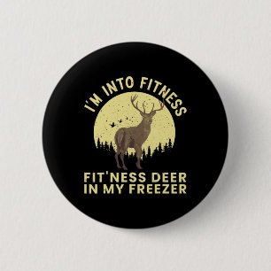 Funny Deer Hunting Art For Men Women Wildlife Hunt 6 Cm Round Badge