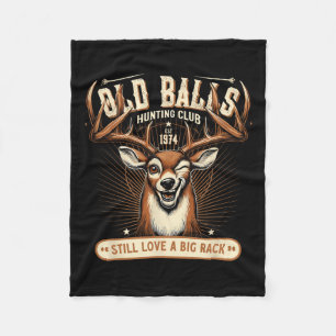 Funny Deer Hunting Birthday Pun For Men's 50th Bir Fleece Blanket