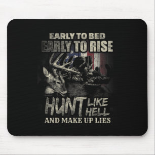 Funny Deer Hunting For Deer Hunters And Hunting Lo Mouse Mat