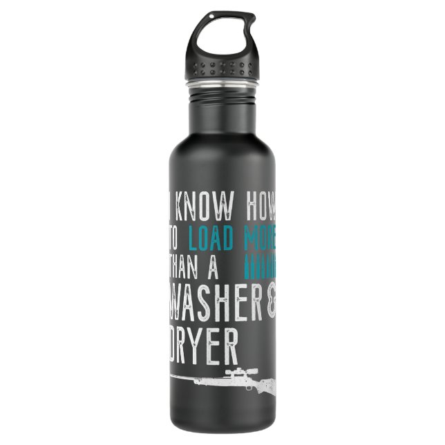 Funny Deer Hunting Gift For Women Hunting  710 Ml Water Bottle (Front)