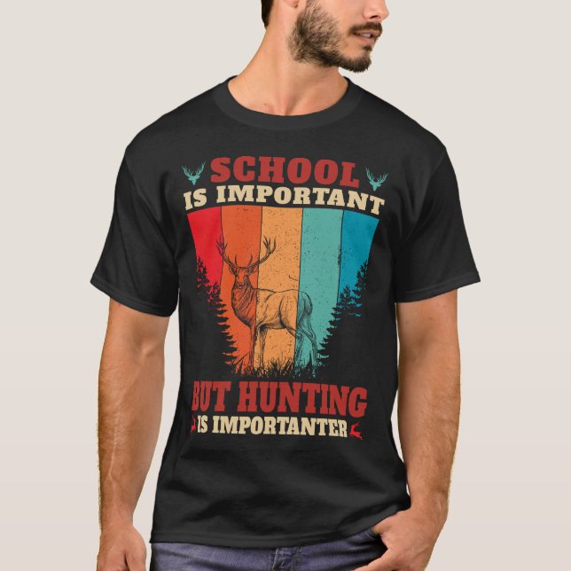 Funny Deer Hunting Hunter Best Mens T-Shirt (Front)