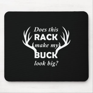 Funny Deer Hunting Hunter Rack Big Buck Mouse Mat
