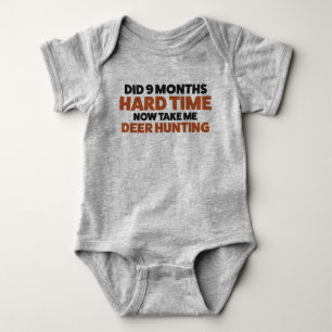 Funny Deer Hunting Jersey Bodysuit for Baby