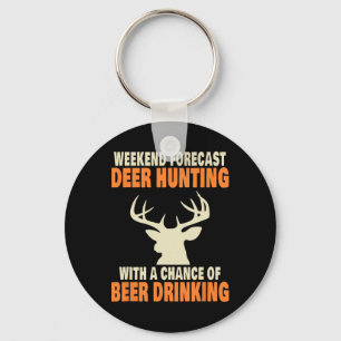 Funny Deer Hunting  Key Ring