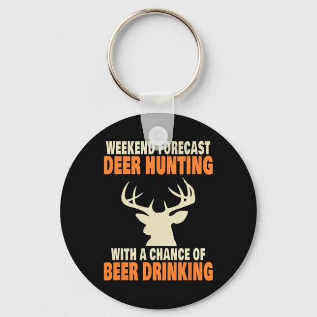 Funny Deer Hunting  Key Ring (Front)