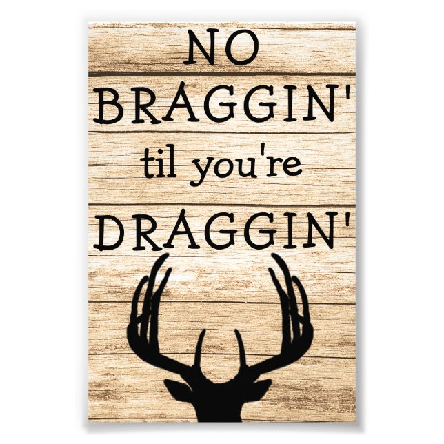 Funny Deer Hunting Poster (Front)