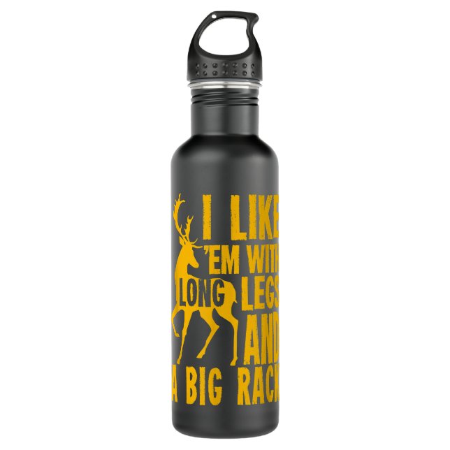 Funny Deer Hunting Quote Gift for Hunters  710 Ml Water Bottle (Front)