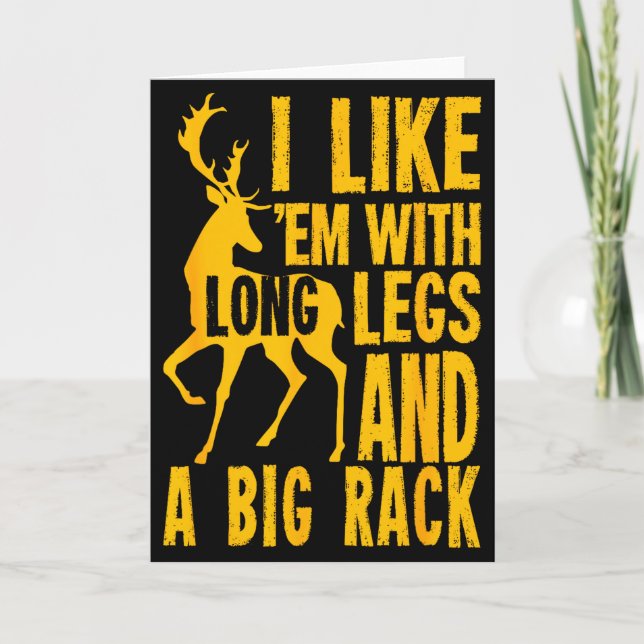 Funny Deer Hunting Quote Gift For Hunters  Card (Front)