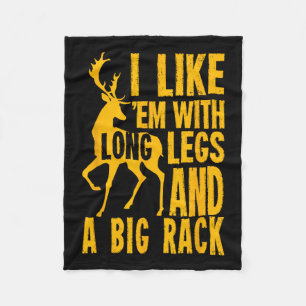Funny Deer Hunting Quote Gift For Hunters  Fleece Blanket
