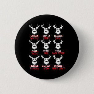 Funny Deer Hunting Santa Tee Men Women Hunter Chri 6 Cm Round Badge