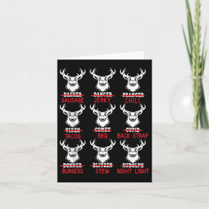 Funny Deer Hunting Santa Tee Men Women Hunter Chri Card