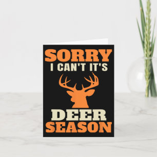 Funny Deer Hunting Saying Joke Card