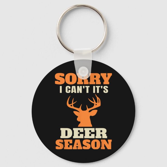 Funny Deer Hunting Saying Joke  Key Ring (Front)