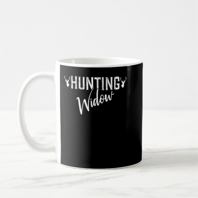 Funny Deer Hunting Shirts For Women Hunting Widow  Coffee Mug (Left)