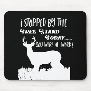 Funny Deer Hunting Treestand Bow Hunting Mouse Mat