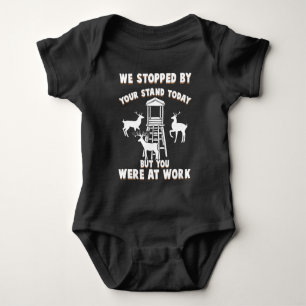 Funny Deer Stand Deer Hunting Sniper Hunter Baby Bodysuit