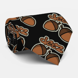 Funny Deez Nuts on black Tie
