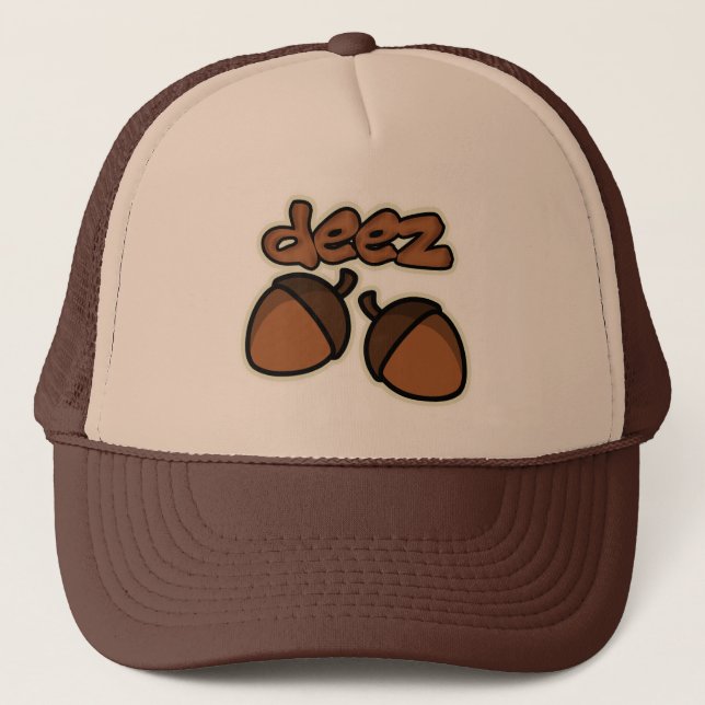 Funny deez nuts trucker hat (Front)