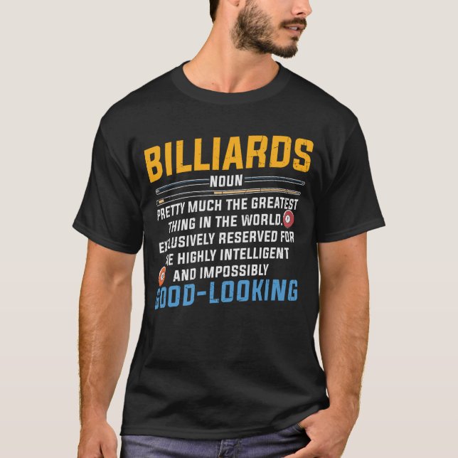 Funny Deffinition Of Billiard T-Shirt (Front)