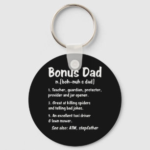 Funny Definition About Bonus Dad - Best Gift For S Key Ring