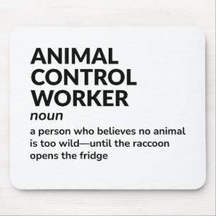 Funny Definition – Animal Control Officer Mouse Mat