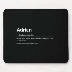 Funny Definition Quote For The Name Adrian _  Mouse Mat