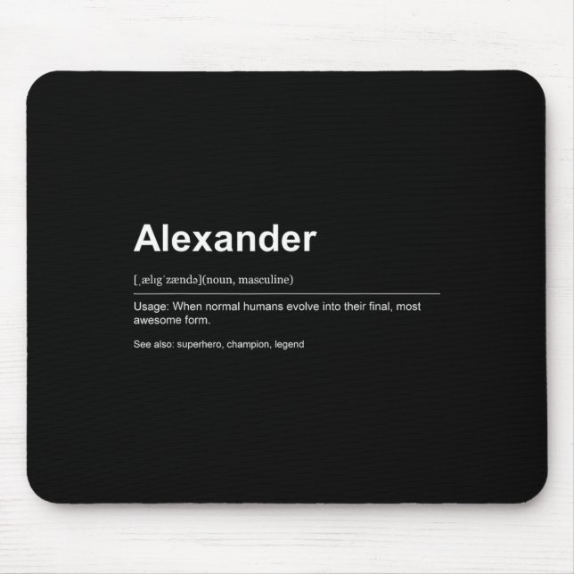 Funny Definition Quote For The Name Ander _  Mouse Mat (Front)