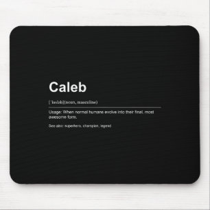 Funny Definition Quote For The Name Caleb _  Mouse Mat