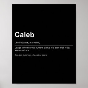 Funny Definition Quote For The Name Caleb _ Poster