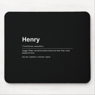 Funny Definition Quote For The Name Henry _  Mouse Mat
