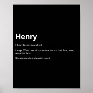 Funny Definition Quote For The Name Henry _  Poster