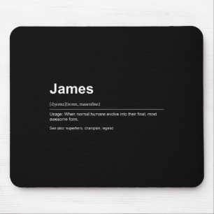 Funny Definition Quote For The Name James _  Mouse Mat