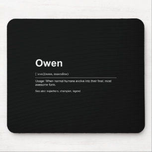 Funny Definition Quote For The Name Owen _  Mouse Mat
