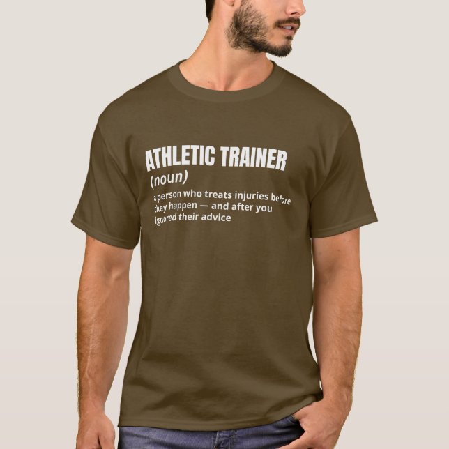 Funny Definition Shirt – Athletic Trainer (Front)
