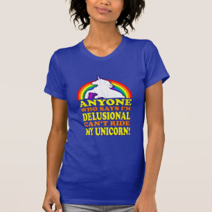 Funny Delusional Unicorn (distressed vintage) T-Shirt