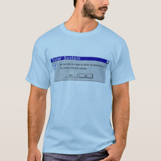 Funny Demoted Pluto Design T-Shirt