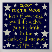 Funny Demotivational Outer Space Moon