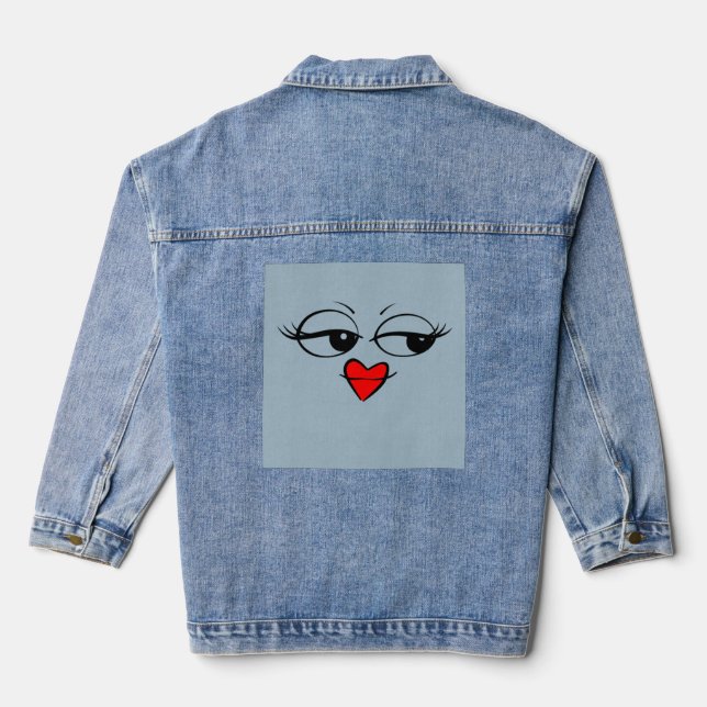 Funny  denim jacket (Back)